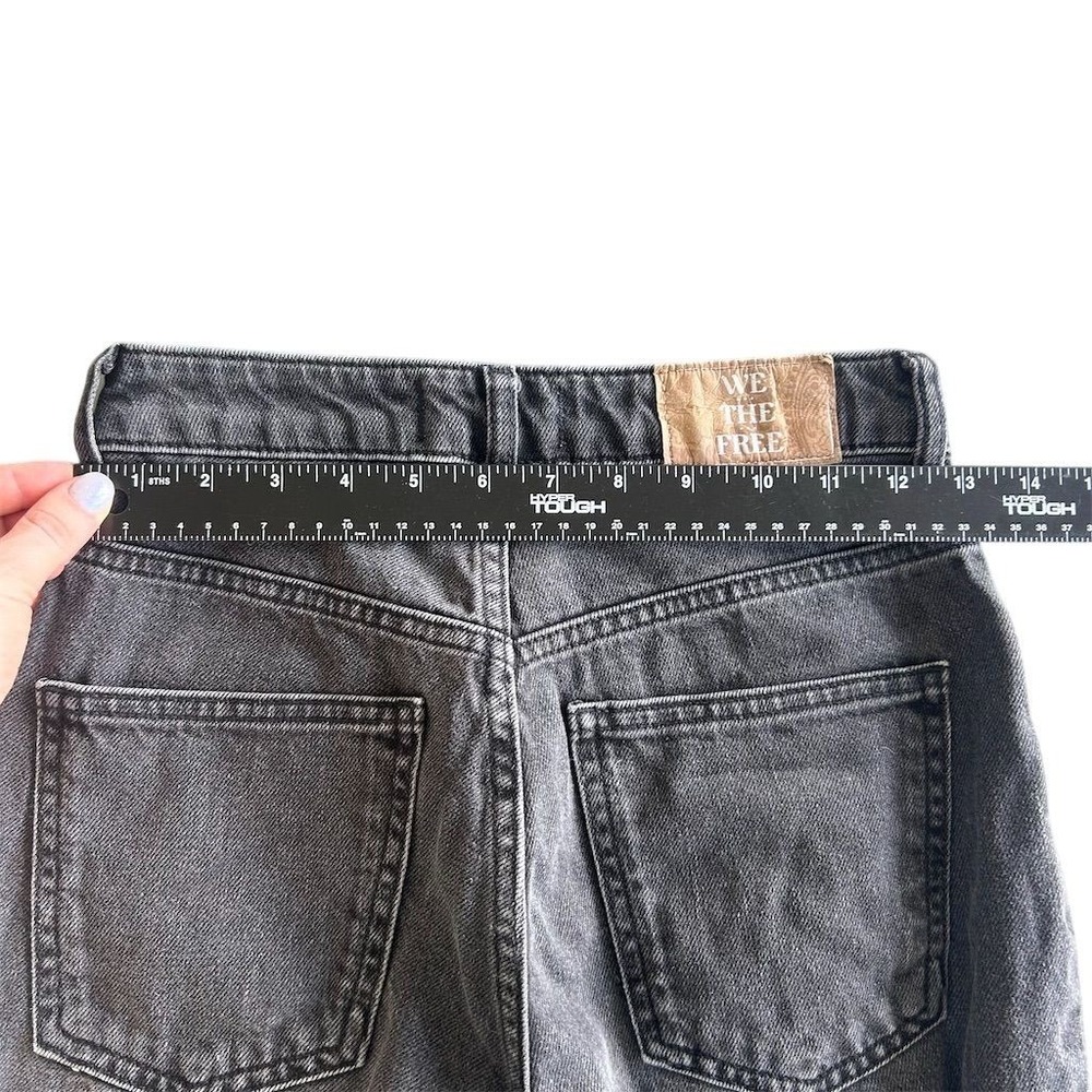 Free People Women's High Rise Slim Straight Jeans Gray Size 24 - Picture 5 of 10